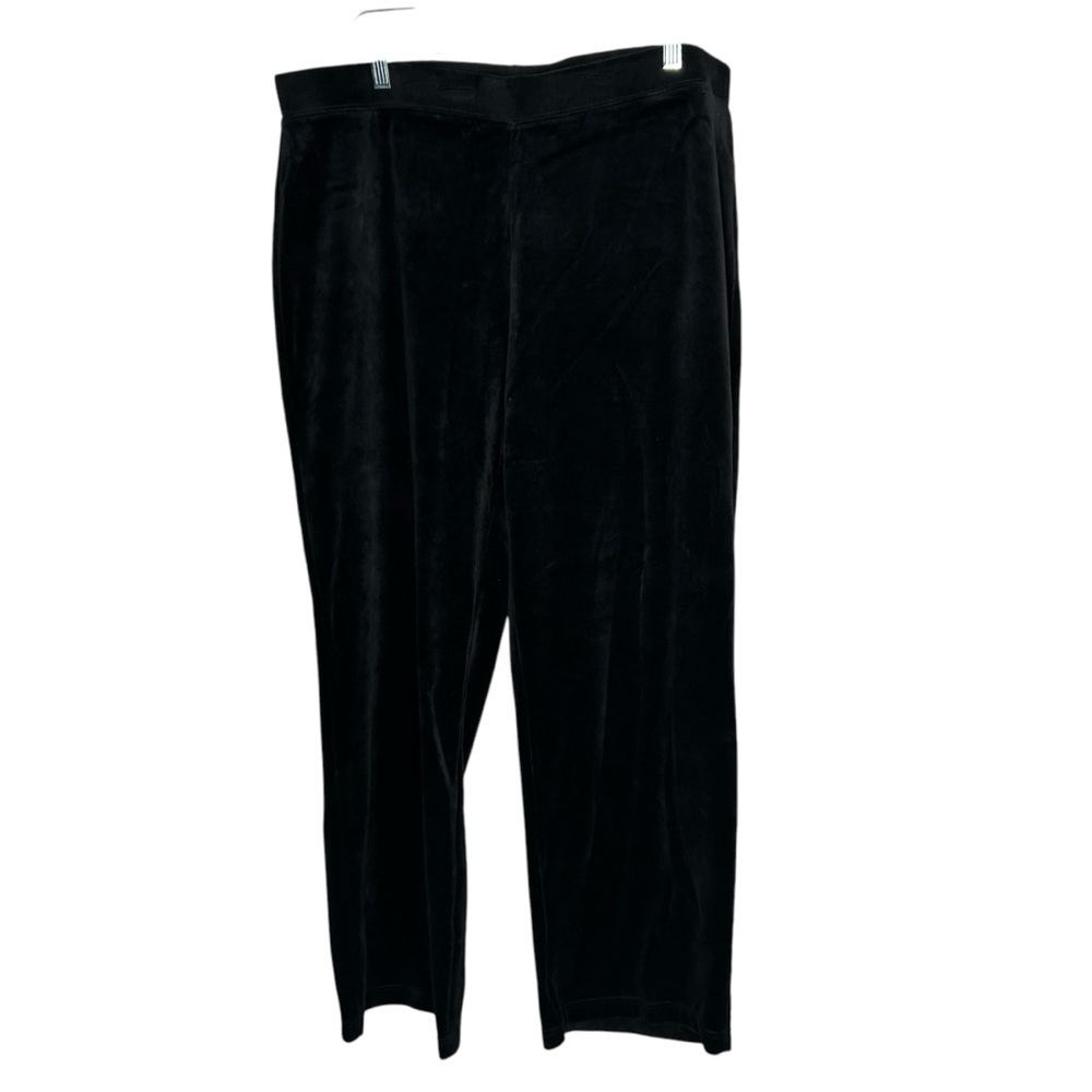 New Style & Co. Women’s Black Pull On Velvet Pants Size 2X BNWT
